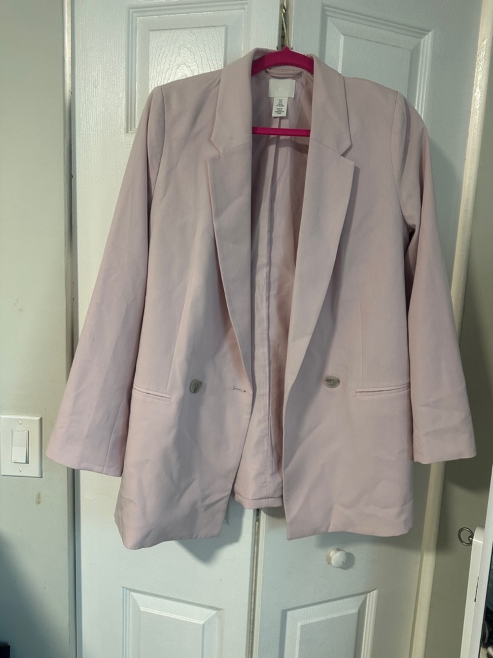 H&M Light Pink Women's Blazer Jacket